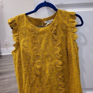 NWT Boden Eyelet Sleeveless Blouse